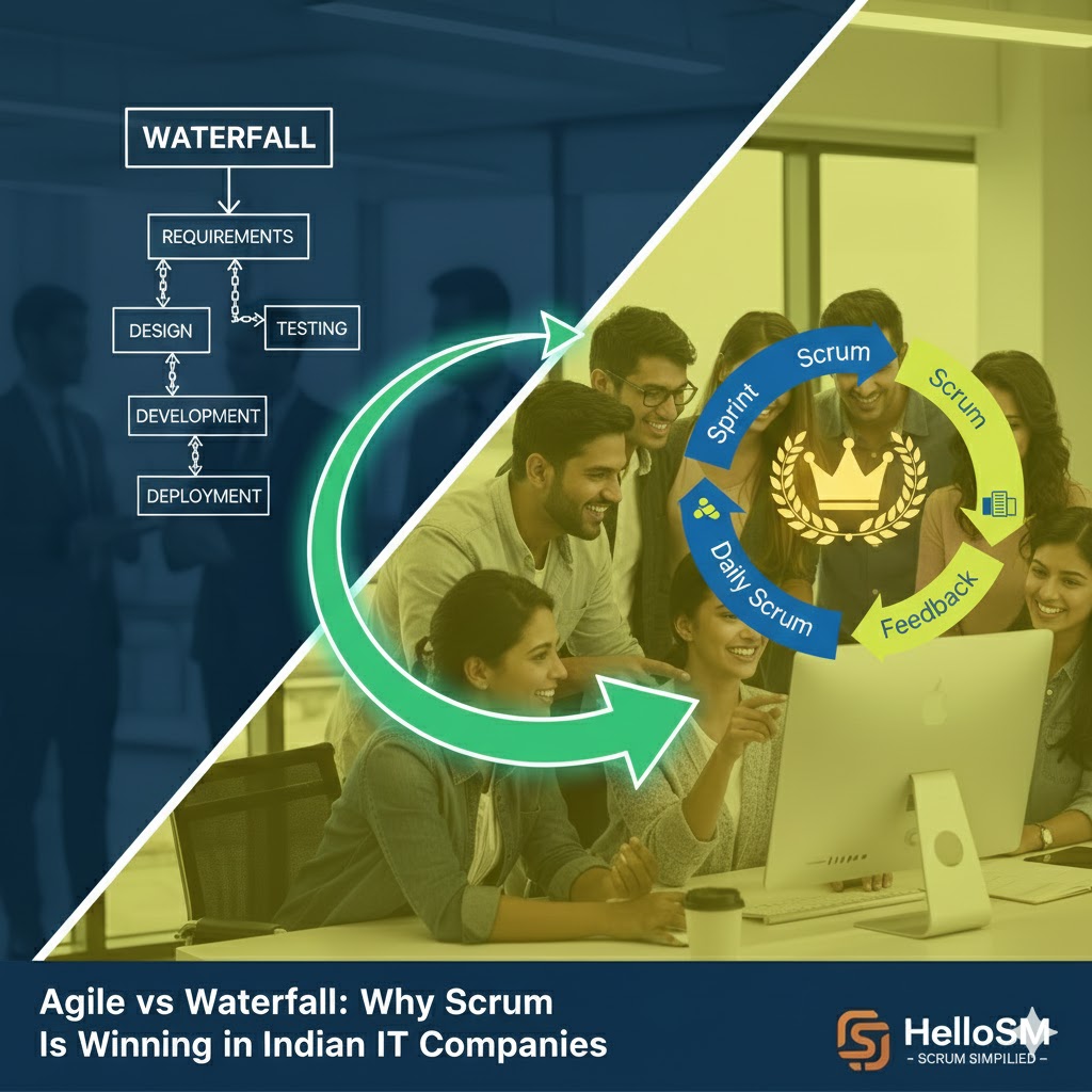 Discover why Indian IT companies are rapidly shifting from Waterfall to Agile